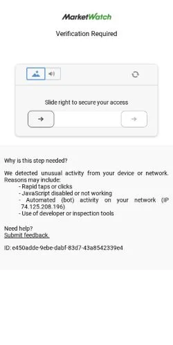 スポンサード記事向けのアメリカ合衆国メディア、MarketWatchのサイトプレビュー