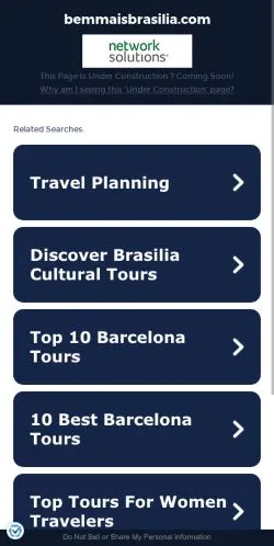 Anteprima del sito Bem Mais Brasília, media di Portogallo per articoli sponsorizzati