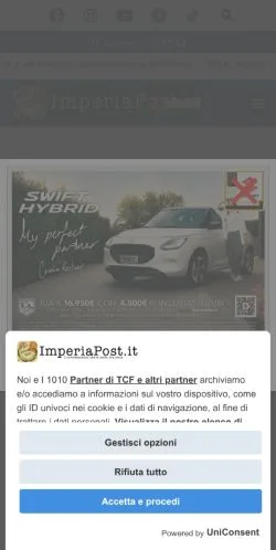 Podgląd witryny ImperiaPost, medium z kraju Włochy do artykułów sponsorowanych