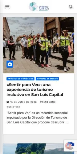 Anteprima del sito Entorno Turístico, media di Spagna per articoli sponsorizzati