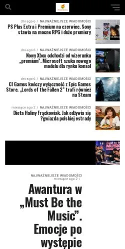 Preview of the HumanMag website, a media outlet in Poland for sponsored articles