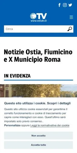 Anteprima del sito Ostiatv, media di Italia per articoli sponsorizzati