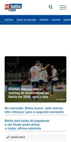 Forhåndsvisning af EcBahia, medie fra Brasilien til sponsorerede artikler