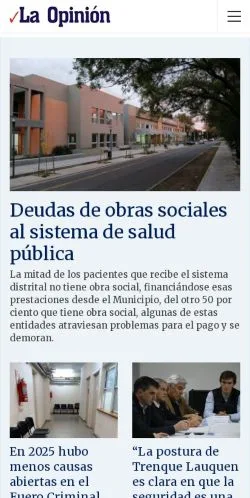 Anteprima del sito La Opinión Trenque Lauquen, media di Argentina per articoli sponsorizzati