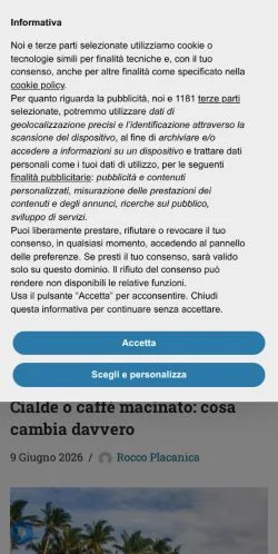 Aperçu du site UrbanPost, média de Italie pour articles sponsorisés
