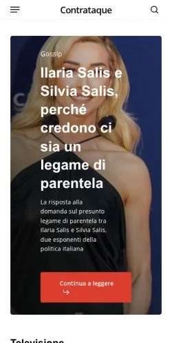 Anteprima del sito Contrataque, media di Italia per articoli sponsorizzati