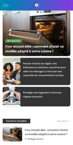 스폰서 기사용 프랑스 매체 La Semaine De Castres 사이트 미리보기