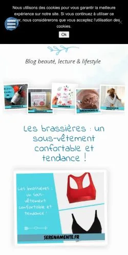 Anteprima del sito SerenaMente, media di Francia per articoli sponsorizzati