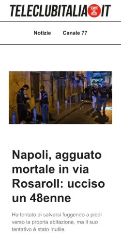 Anteprima del sito Teleclubitalia, media di Italia per articoli sponsorizzati