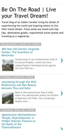 Vorschau der Website Be On The Road, Medium aus Vereinigte Staaten für gesponserte Artikel
