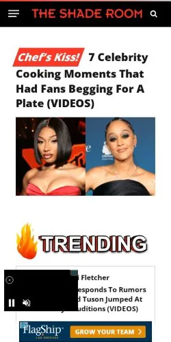Anteprima del sito The Shade Room, media di Stati Uniti per articoli sponsorizzati