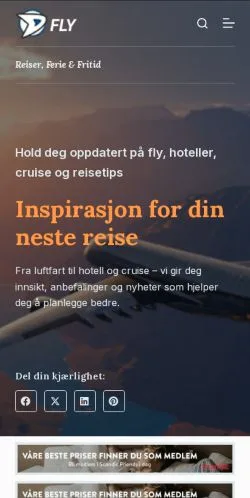 Aperçu du site Dfly, média de Norvège pour articles sponsorisés