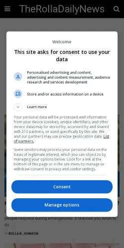 Anteprima del sito The Rolla Daily News, media di Stati Uniti per articoli sponsorizzati
