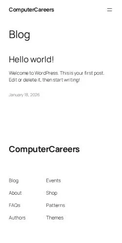 Vista previa del sitio ComputerCareers, medio de Estados Unidos para artículos patrocinados