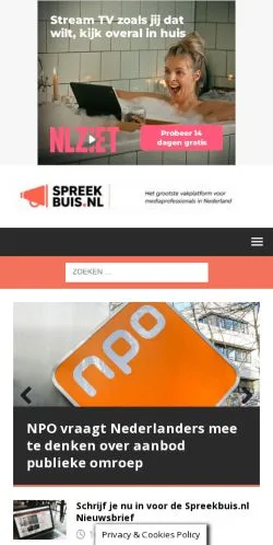 Anteprima del sito Spreekbuis, media di Paesi Bassi per articoli sponsorizzati