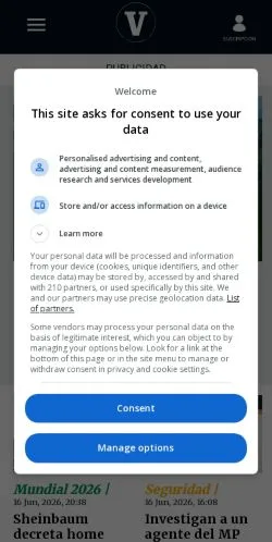 Anteprima del sito La Voz de Michoacán, media di Messico per articoli sponsorizzati