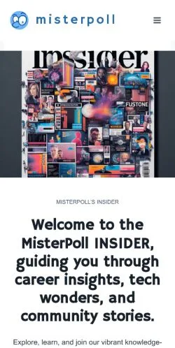 Aperçu du site MisterPoll Insider, média de États-Unis pour articles sponsorisés