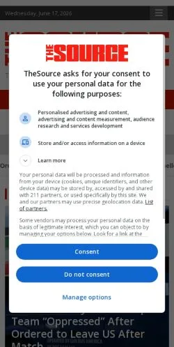 Sponsorlu makaleler için Amerika Birleşik Devletleri medyası The Source sitesinin önizlemesi