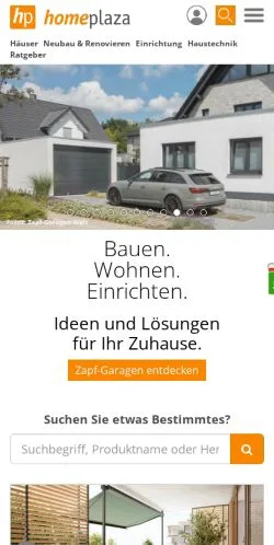 Anteprima del sito Homeplaza, media di Germania per articoli sponsorizzati
