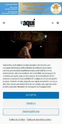 Anteprima del sito Aquí Berguedà, media di Spagna per articoli sponsorizzati