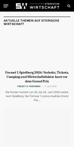 Anteprima del sito Steirische Wirtschaft, media di Austria per articoli sponsorizzati