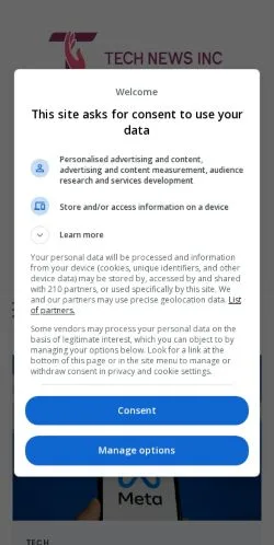 Sponsorlu makaleler için Amerika Birleşik Devletleri medyası Tech News Inc sitesinin önizlemesi