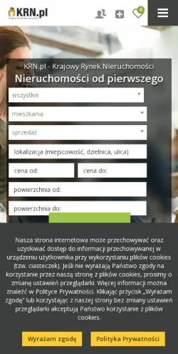 Vorschau der Website KRN, Medium aus Polen für gesponserte Artikel
