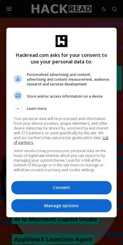 Forhåndsvisning av nettstedet Hackread, medium fra USA for sponsede artikler