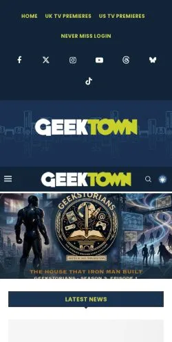 Anteprima del sito GeekTown, media di Regno Unito per articoli sponsorizzati