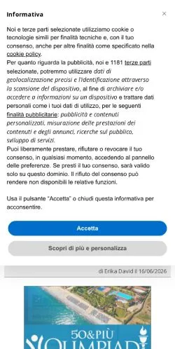 Anteprima del sito Gazzetta Matin, media di Italia per articoli sponsorizzati
