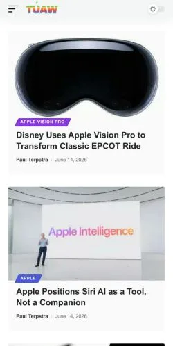 Preview of the TUAW website, a media outlet in United States for sponsored articles