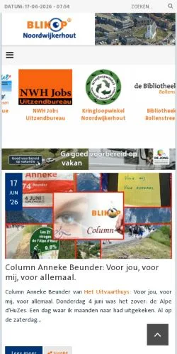 Podgląd witryny Blik Op Noordwijkerhout, medium z kraju Holandia do artykułów sponsorowanych