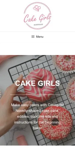 Podgląd witryny Cake Girls, medium z kraju Stany Zjednoczone do artykułów sponsorowanych