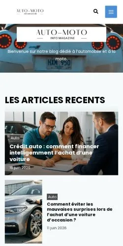 Anteprima del sito Info-Auto-Moto, media di Francia per articoli sponsorizzati