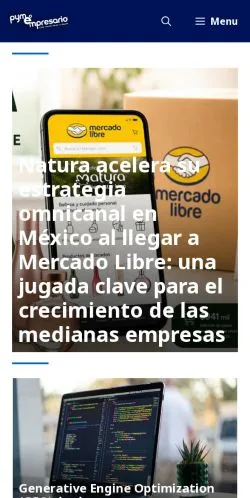 Anteprima del sito Pymempresario, media di Messico per articoli sponsorizzati