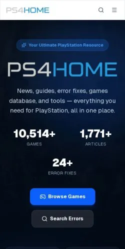 스폰서 기사용 미국 매체 PS4 Home 사이트 미리보기