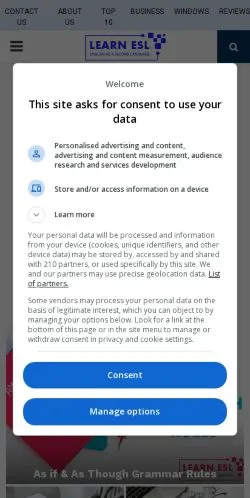 Forhåndsvisning af Learn ESL, medie fra USA til sponsorerede artikler