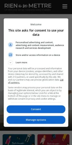 Anteprima del sito Rienasemettre, media di Francia per articoli sponsorizzati