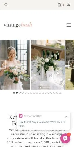 Preview of the VintageBASH website, a media outlet in Canada for sponsored articles