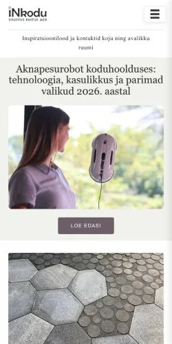 Preview of the Kodu Portaal website, a media outlet in Estonia for sponsored articles