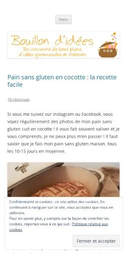 Anteprima del sito Bouillon D'idées, media di Francia per articoli sponsorizzati