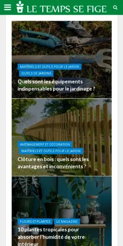 Anteprima del sito Le Temps Se Fige, media di Francia per articoli sponsorizzati