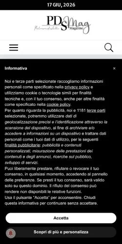 Anteprima del sito PDSMag, media di Italia per articoli sponsorizzati