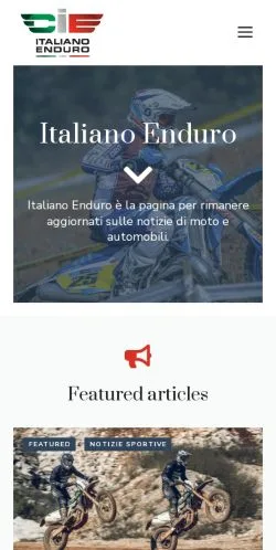 Anteprima del sito Italiano Enduro, media di Italia per articoli sponsorizzati