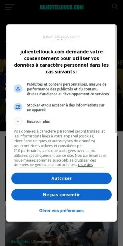 Anteprima del sito Julien Tellouck, media di Francia per articoli sponsorizzati