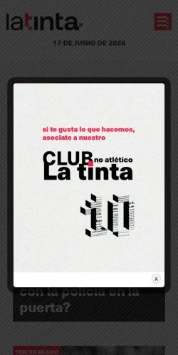 Vista previa del sitio La Tinta, medio de Argentina para artículos patrocinados