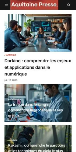 Anteprima del sito AquitainePresse, media di Francia per articoli sponsorizzati