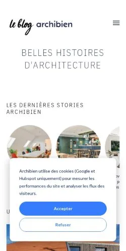 Anteprima del sito Blog Archibien, media di Francia per articoli sponsorizzati