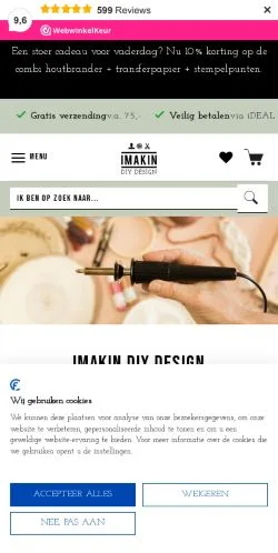 Preview of the IMAKIN website, a media outlet in Netherlands for sponsored articles
