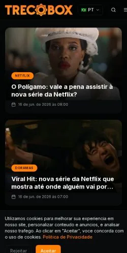 Anteprima del sito Trecobox, media di Brasile per articoli sponsorizzati